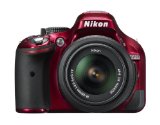 Nikon D5200 24.1 MP CMOS Digital SLR with 18-55mm f/3.5-5.6 AF-S DX VR NIKKOR Zoom Lens (Red)