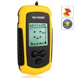 Portable Fish Finder Alarm Transducer Yellow can ditect depth to 100m