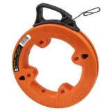 Klein Tools 56001 50-Feet Depth finder High Strength 1/8-Inch Wide Steel Fish Tape