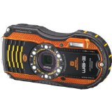 Pentax Optio WG-3 orange 16 MP Waterproof Digital Camera with 4-Inch LCD Screen (Orange)